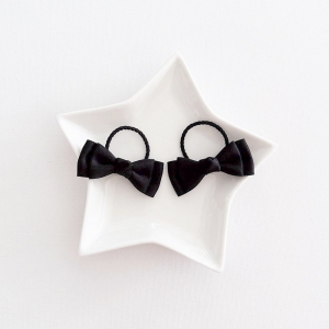 Girl Hair Tie Bow School Pair (GPT6237)